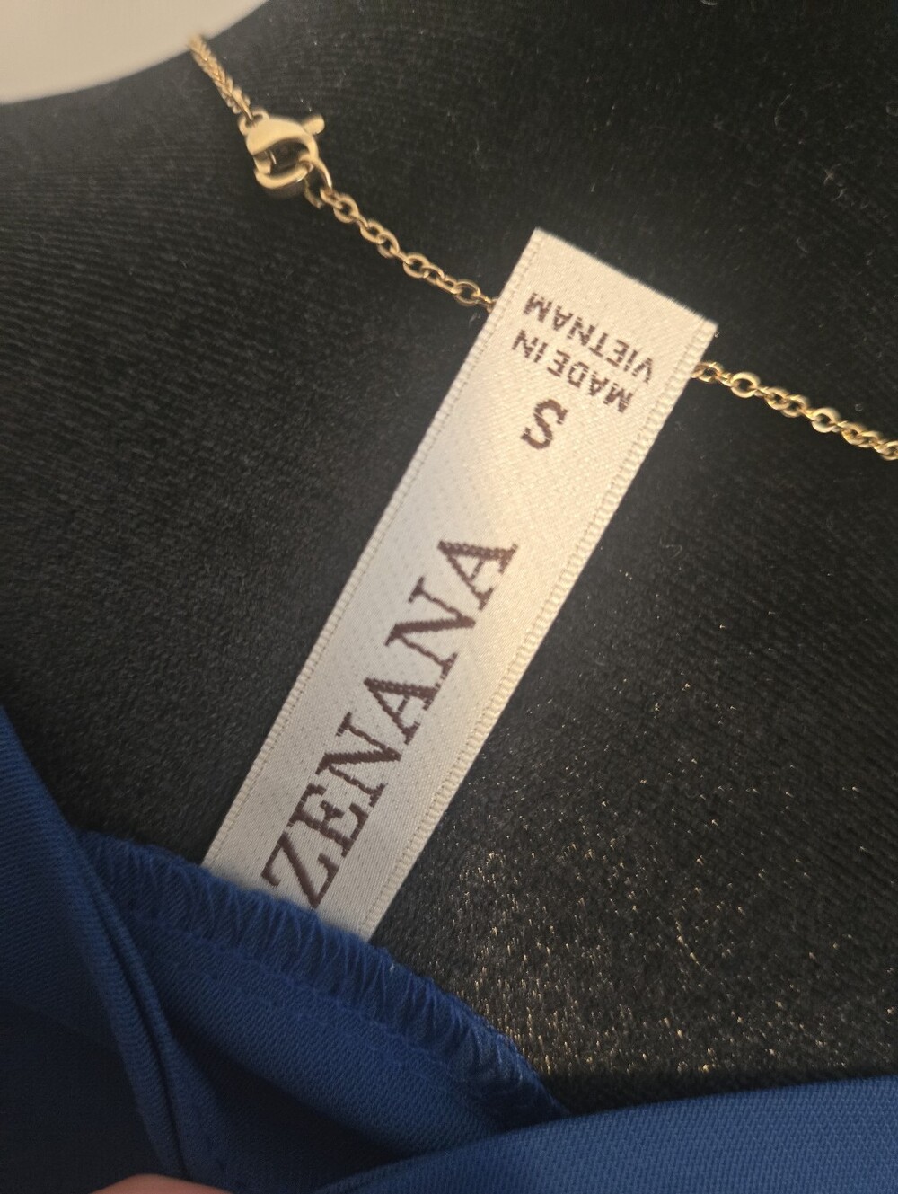 Zenana Matching Set. Blue Maxi Skirt And Crop Top - Picture 7 of 8
